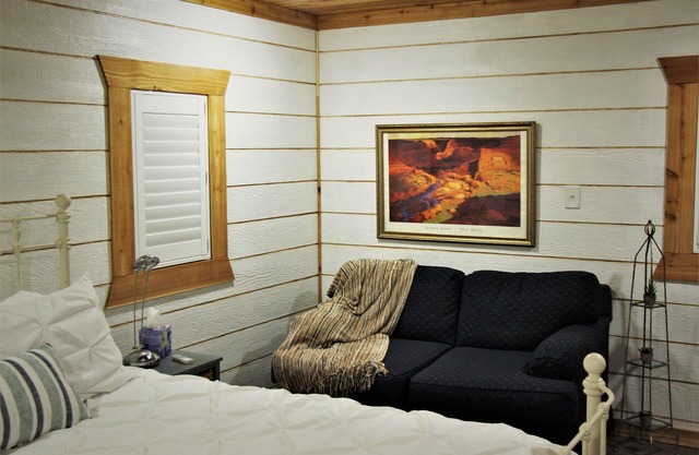 New, two room detached guest suite.