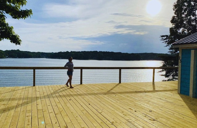 New Waterfront Cabin on the Large Sundeck #22