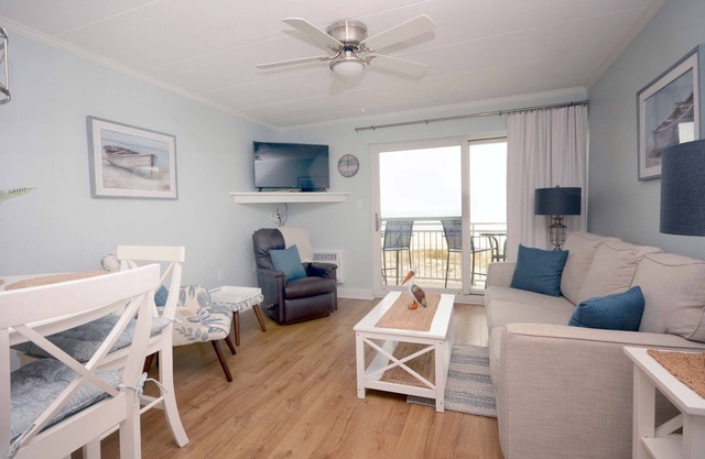 Newly-renovated 1 bedroom oceanfront condo with free WiFi and gorgeous ocean view located midtown and just steps to the beach!