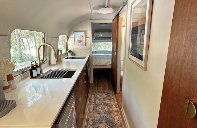 Newly renovated 1974 Airstream, mid-century modern theme, near lakes and parks