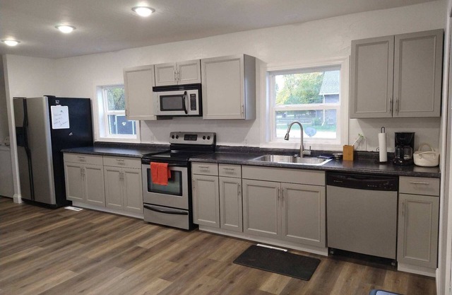 Newly updated home across from the water, where you can relax enjoy the sunsets.