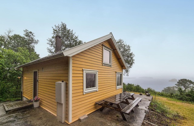 Nice home in Aksdal with house sea view