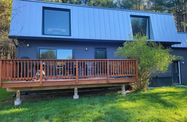 nModern Farmhouse in the Catskills on 5 acres of land. Ski resorts close by!