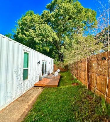 Nomehaus shipping container studio residential neighborhood ATHENS