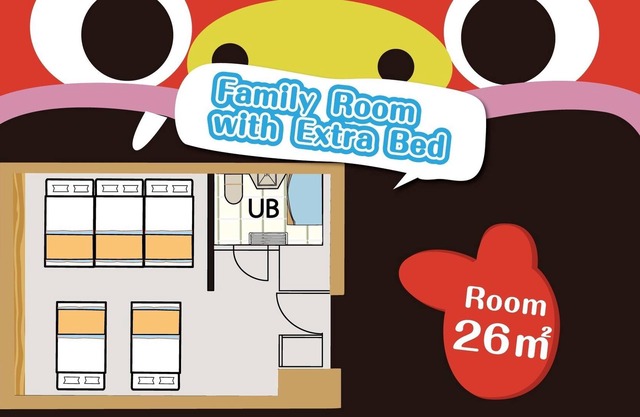 Nonsmoking Family room Simmons bed 26 sqm | Pla / Naha Okinawa