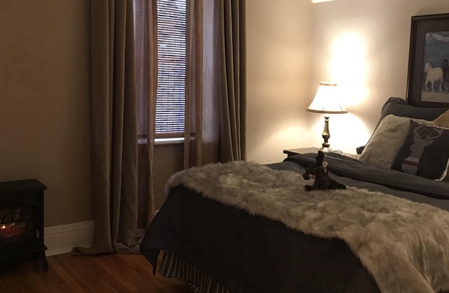 Northern Comfort is a cozy upper suite with essentials for a feel-at-home stay