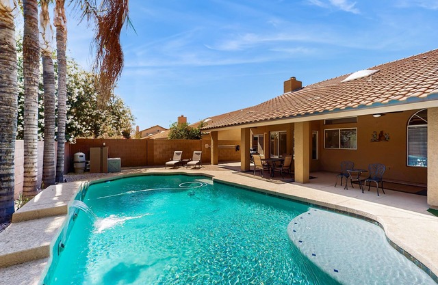 Oasis in Sunny Scottsdale—where comfort, games, and poolside relaxation.