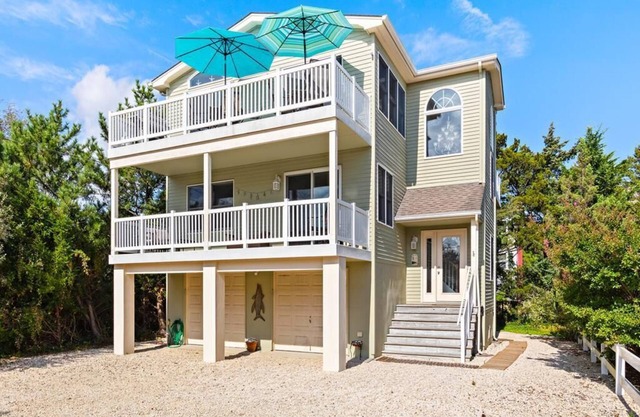 Ocean block single family in Barnegat Light with views of Old Barney