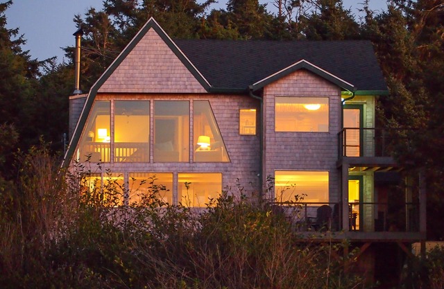 Ocean & lake view home with private hot tub & beach access