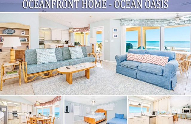 "Ocean Oasis" - Direct, Oceanfront Home -4BR/4BA