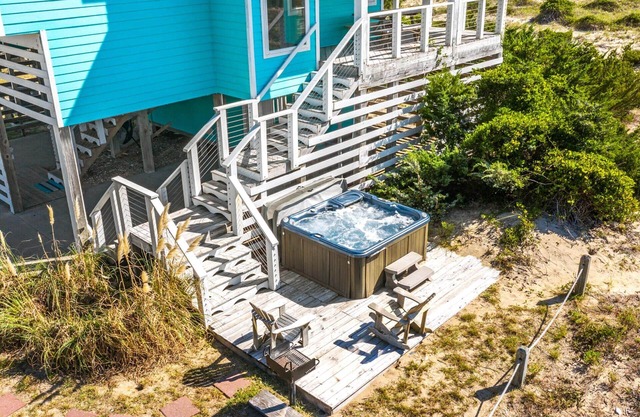 Oceanfront Avon Home with Hot Tub, Beach Access Next Door, Smart TVs, and Grill