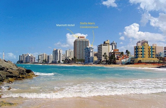 Oceanfront condo next to the Marriott Hotel, San Juan