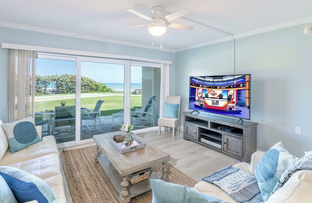 Oceanfront Ground-Floor Getaway with Pool & Beach Access ☀️