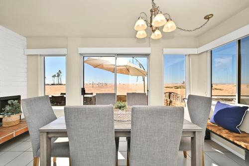 Oceanfront Home on the Boardwalk with 3 car Garage, AC, Giant Patio, Ocean Views, Walk to Pier