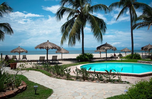 Oceanfront villa private beach