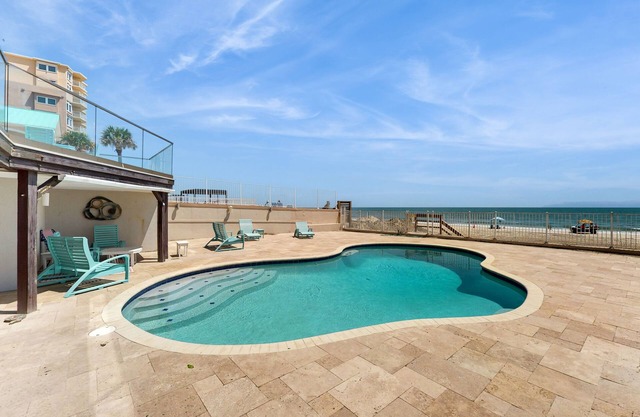 Oceanfront sanctuary w/a private pool, free WiFi, central A/C, & washer/dryers