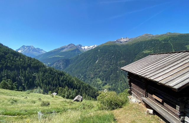 Old Barn Saralex 1600 m. Val d'Hérens, Valais, Switzerland, Swiss Alps
