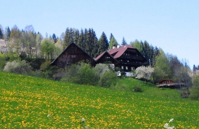 Old farmhouse on 1100 m altitude between the Katsch Mountain & Millstätter Lake