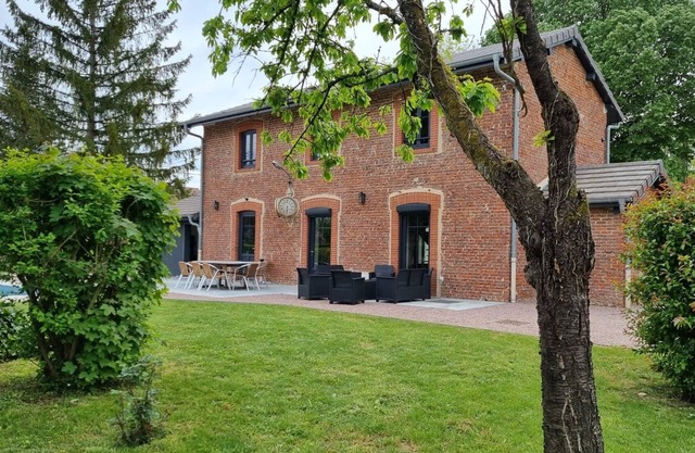 Old renovated train station in Burgundy