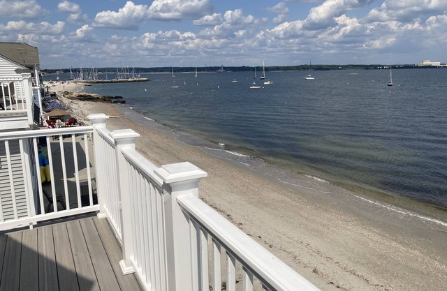 On the beach amazing views. welcome to your happy place!