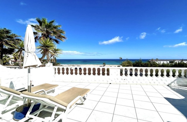 on the beachfront with unique views