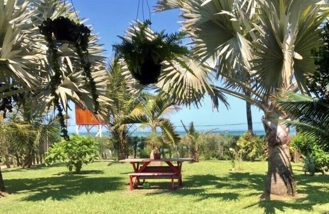 On the sand, facing the sea