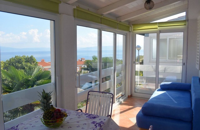 One bedroom apartment with terrace and sea view Ravni, Labin (A-7674-a)