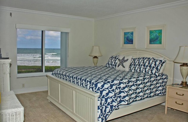 One of a kind ground floor, three bedroom, three bath corner. Amazing south east ocean views.