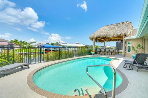 Outdoor Bar and Dock Waterfront Port Charlotte Home
