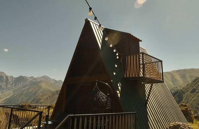 Outside KazbeginnCabin 1n