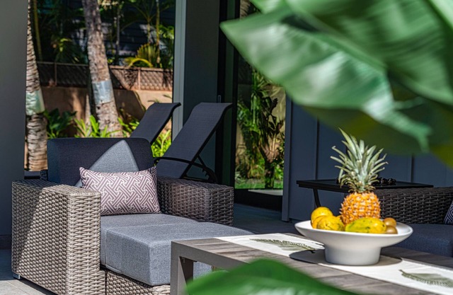 Paia Bay House, ocean front with stunning views from all rooms in the house.
