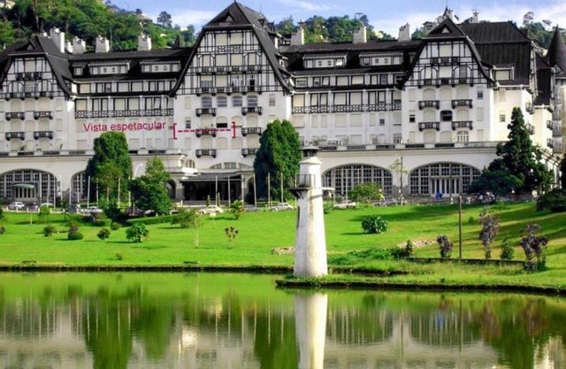 Palácio Quitandinha Espetacular Apartamento com Vista para o Lago