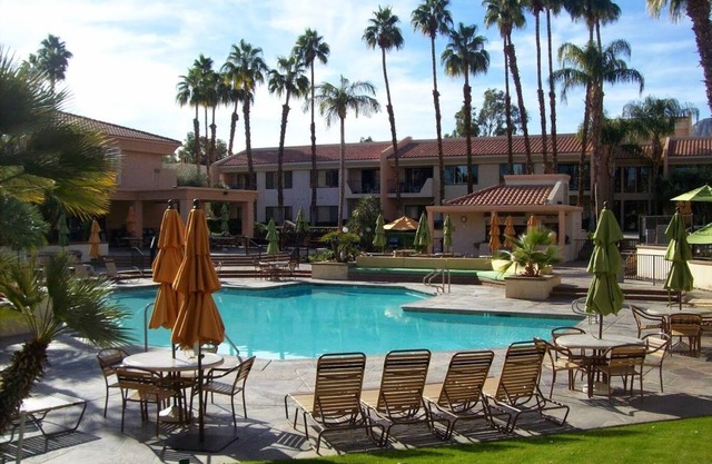 Palm Springs Area 1 Bdrm on a Golf Course, view of Mountains.