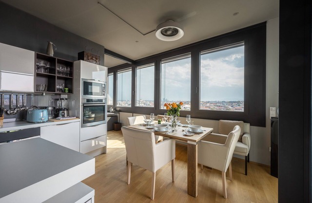 Panorama suite with a view over the imperial city of Vienna