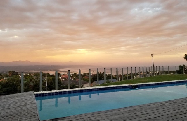 Panoramic views across the lagoon, bay and mountain