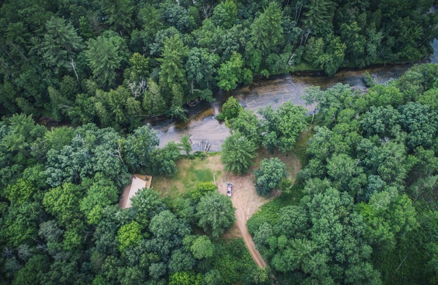 Perfect spot to Fish, Canoe, and Kayak along the Pere Marquette River