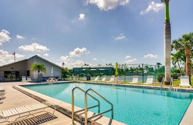 Pine Island Breeze where you can relax, swim, fish, see dolphins and manatees!