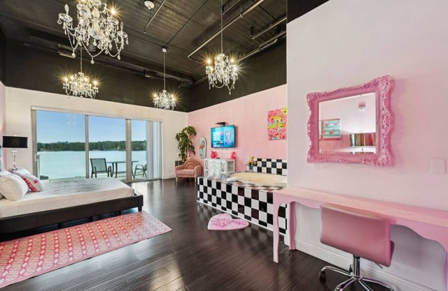 Pink Beachfront Condo at Delton Grand