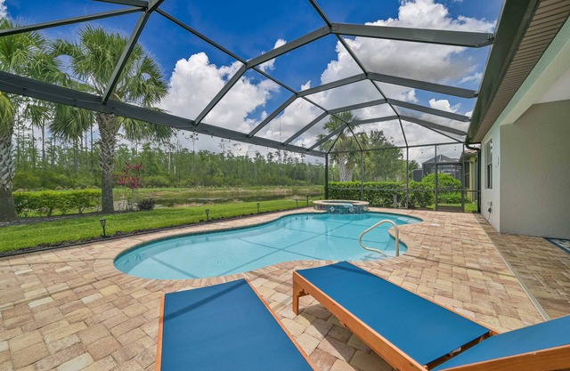 *Pool Home with lake view at The Preserve at Estero*