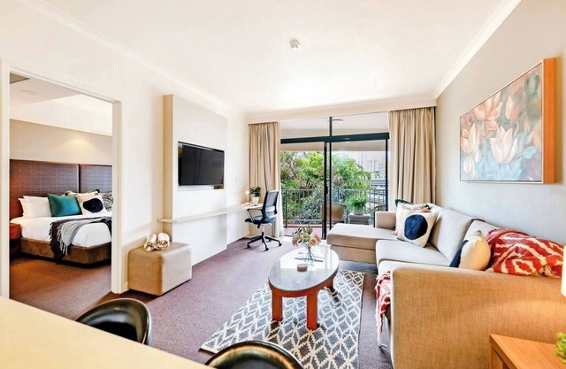 Poolside Resort Living on Esplanade with Balcony