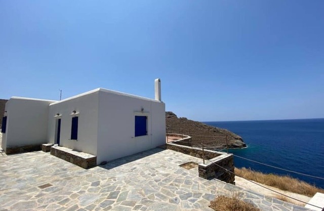 Poseidon's Yard - a secluded Cycladic house in a secret cove of Kythnos Island!