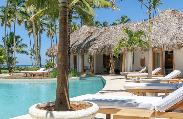 Poupone: unique beachfront villa Las Terrenas