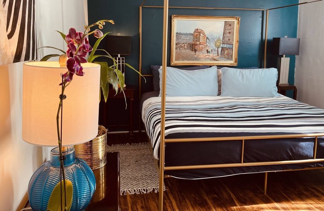 Prime WeHo King Bed Plant Filled Oasis with Large Outdoor Patio