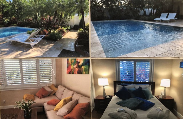 Private bedroom + den suite - shared pool/garden in the heart of Fort Lauderdale