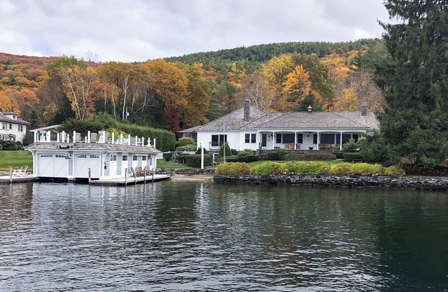 Private Dock at Lake George Getaway