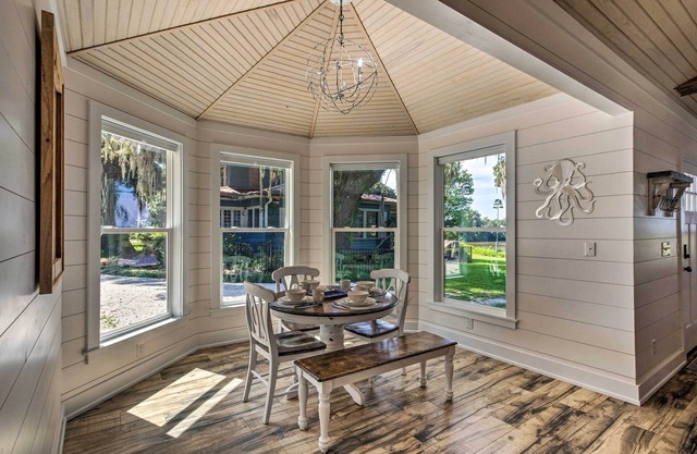 Private Dock + Fire Pit: Riverfront Darien Cottage
