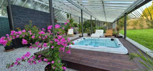Private House with Sauna, Jacuzzi and Hawaiian Hothouse Spa