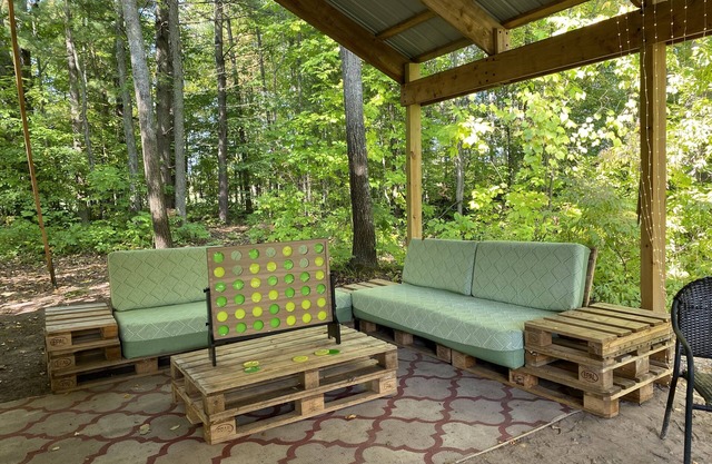 Private lakeside campground and cabins for groups up to 30! Pet friendly