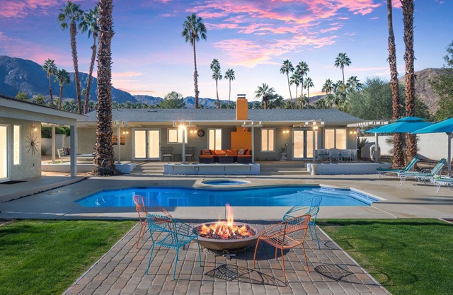 Private Mid Century Oasis with Amazing Views has open dates for Fall 2025!