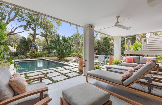 Private pool, Luxury furnishings, Elevator, Short walk to beach & town